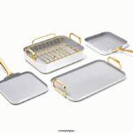 Caraway batterie de cuisine blanc ensemble de couverts T6TFV56