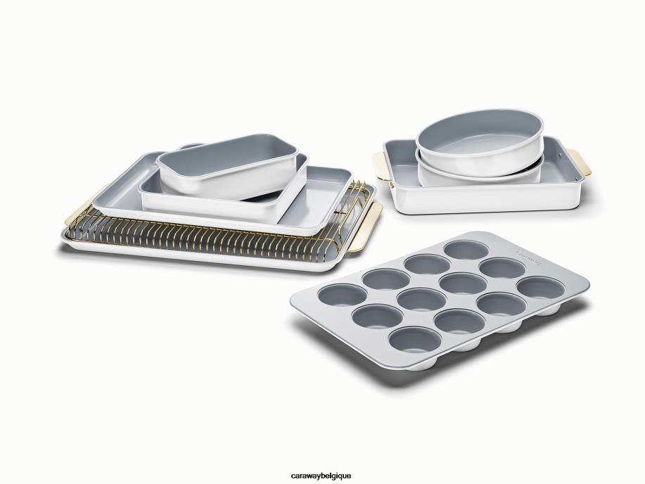 Caraway batterie de cuisine blanc ensemble de ustensiles de cuisson T6TFV104 - Image 1