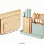 Caraway batterie de cuisine brume ensemble de préparation et de planches T6TFV232