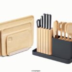 Caraway batterie de cuisine charbon ensemble de préparation et de planches T6TFV234
