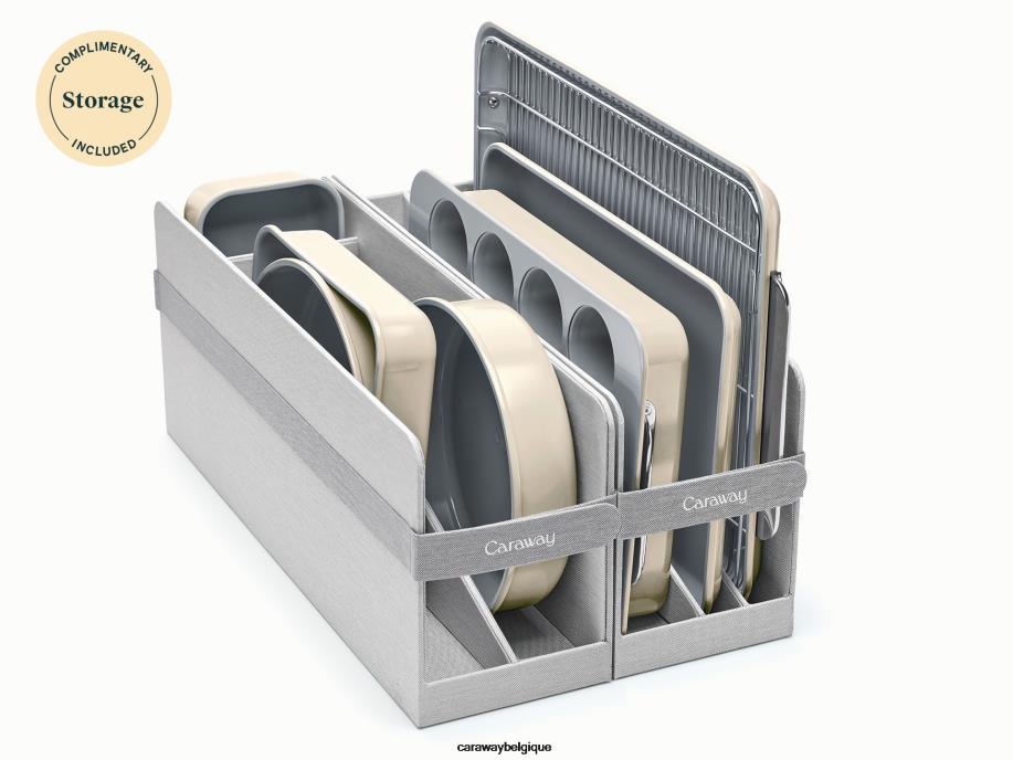 Caraway batterie de cuisine crème ensemble de ustensiles de cuisson T6TFV97 - Image 2