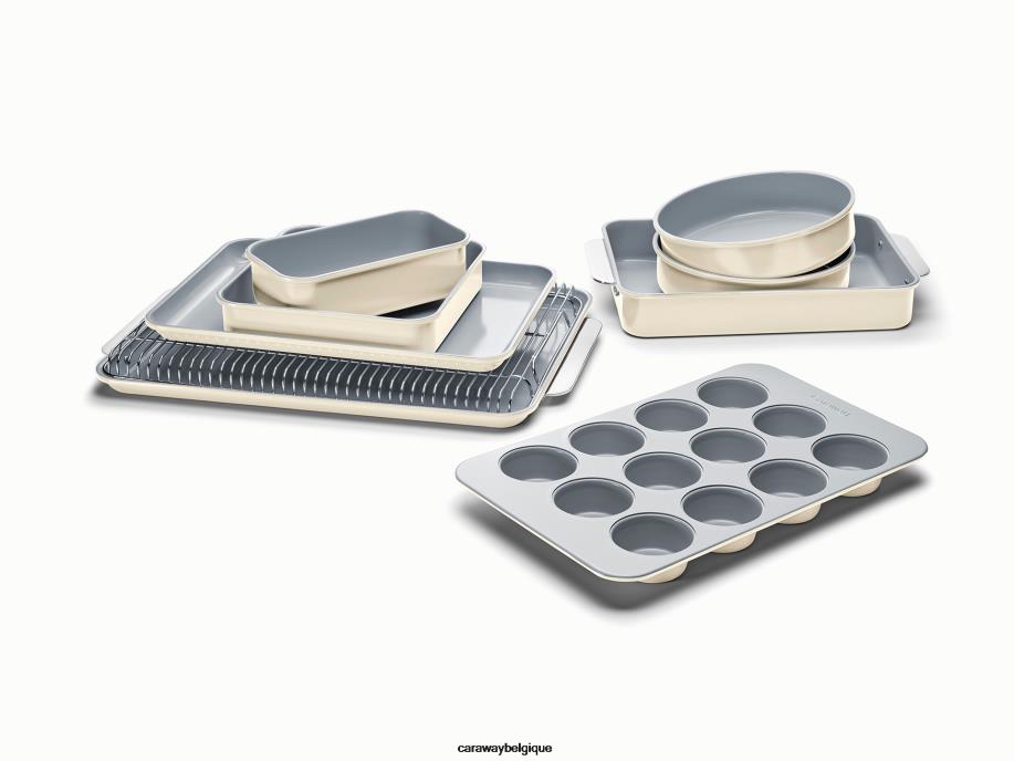 Caraway batterie de cuisine crème ensemble de ustensiles de cuisson T6TFV97 - Image 1