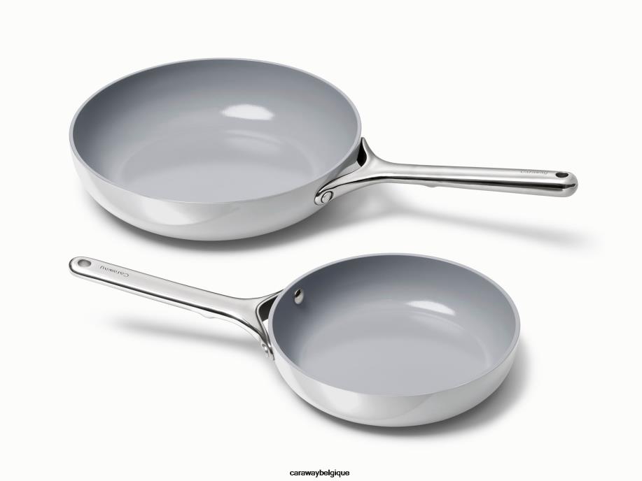 Caraway batterie de cuisine gris duo de poêles à frire T6TFV11 - Image 1