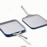 Caraway batterie de cuisine marine duo de poêles carrées T6TFV58