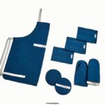Caraway batterie de cuisine marine ensemble de linge de maison T6TFV242