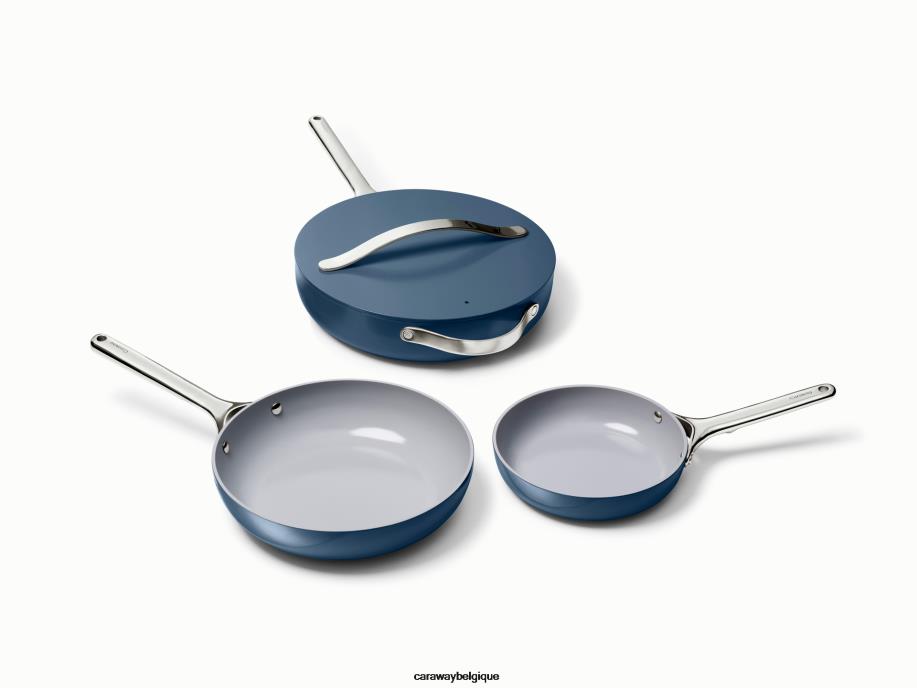 Caraway batterie de cuisine marine trio de poêles à frire T6TFV2 - Image 1