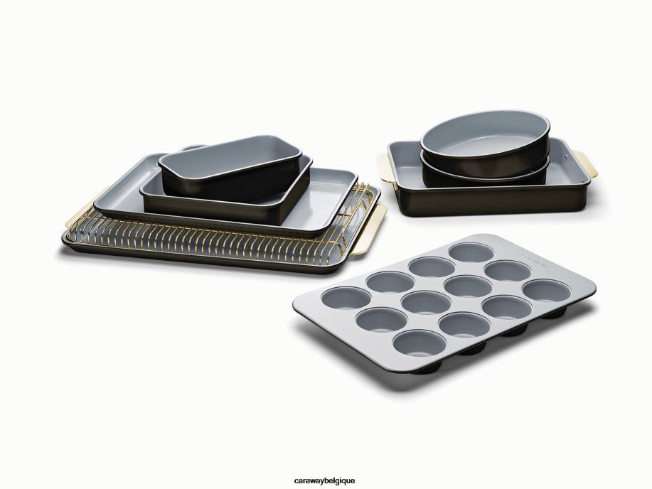 Caraway batterie de cuisine noir ensemble de ustensiles de cuisson T6TFV105 - Image 1