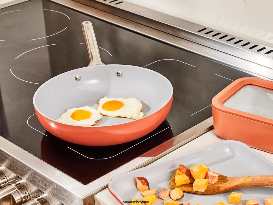 Caraway batterie de cuisine perracotta duo de poêles à frire T6TFV13 - Image 5
