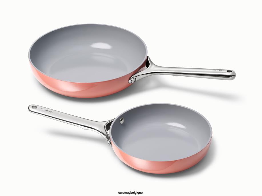 Caraway batterie de cuisine perracotta duo de poêles à frire T6TFV13 - Image 1