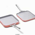 Caraway batterie de cuisine perracotta duo de poêles carrées T6TFV61