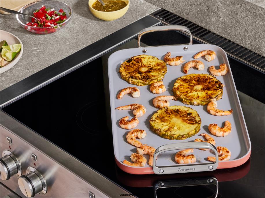 Caraway batterie de cuisine perracotta plaque chauffante à double brûleur T6TFV85 - Image 3