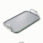 Caraway batterie de cuisine sage plaque chauffante à double brûleur T6TFV84