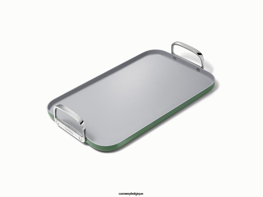 Caraway batterie de cuisine sage plaque chauffante à double brûleur T6TFV84