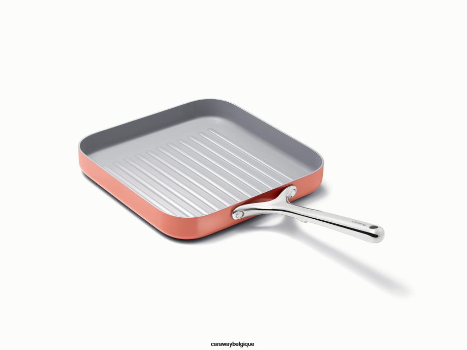 Caraway batterie de cuisine perracotta poêle à griller carrée T6TFV77