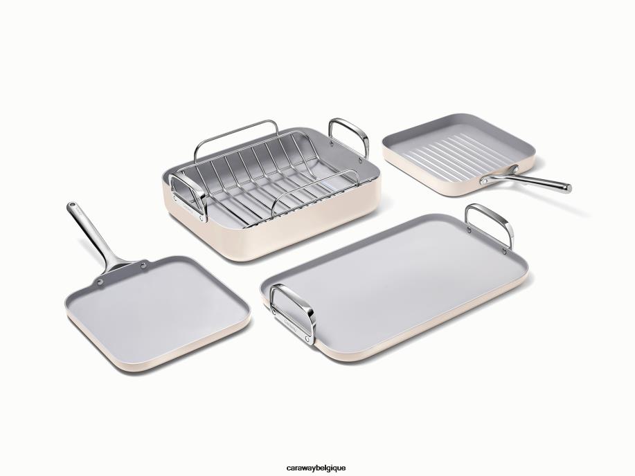 Caraway batterie de cuisine crème ensemble de couverts T6TFV49