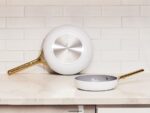 Caraway batterie de cuisine blanc duo de poêles à frire T6TFV16 - Image 4
