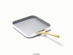 Caraway batterie de cuisine blanc duo de poêles carrées T6TFV64 - Image 3