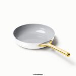 Caraway batterie de cuisine blanc poêle à frire T6TFV24