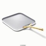 Caraway batterie de cuisine blanc poêle carrée T6TFV72