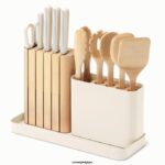 Caraway batterie de cuisine crème ensemble de préparation T6TFV235