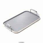 Caraway batterie de cuisine crème plaque chauffante à double brûleur T6TFV81