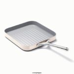 Caraway batterie de cuisine crème poêle à griller carrée T6TFV73