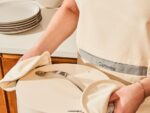 Caraway batterie de cuisine crème tablier en lin T6TFV251 - Image 3