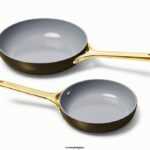 Caraway batterie de cuisine noir duo de poêles à frire T6TFV15