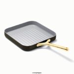 Caraway batterie de cuisine noir poêle à griller carrée T6TFV79