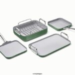 Caraway batterie de cuisine sage ensemble de couverts T6TFV52
