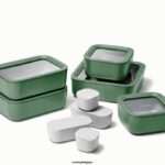 Caraway batterie de cuisine sage ensemble de stockage de nourriture T6TFV206