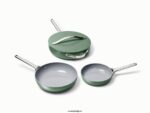 Caraway batterie de cuisine sage trio de poêles à frire T6TFV4